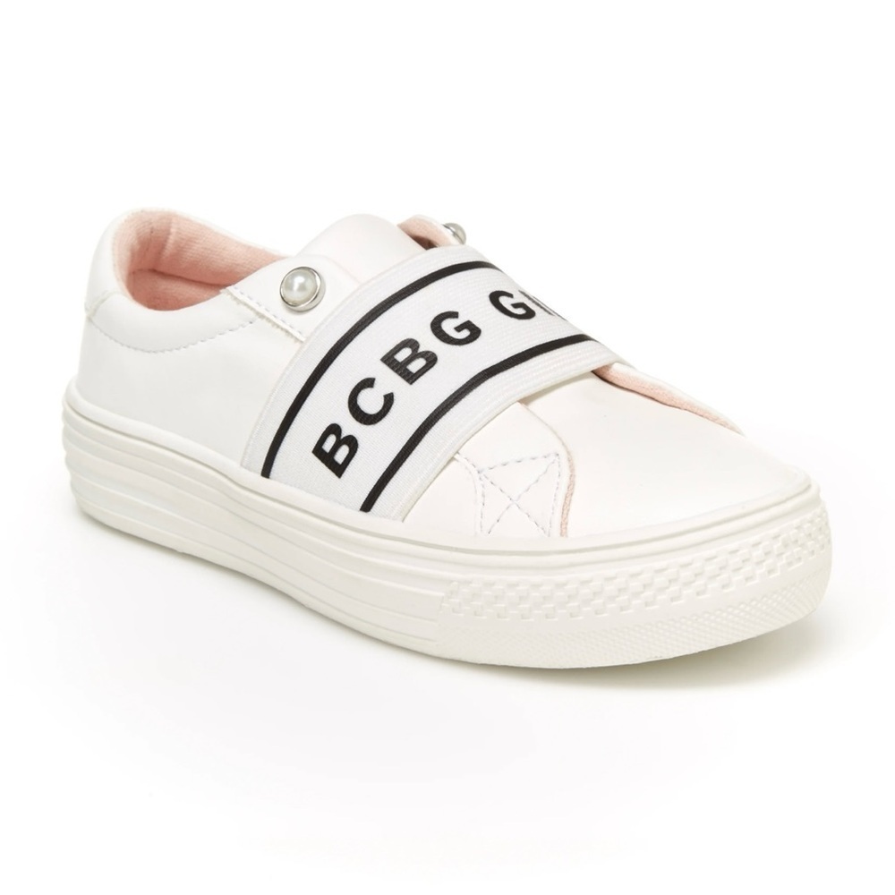 BCBGirls White and Pink Kids Sneakers